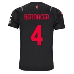 Maillot Football AC Milan Bennacer 4 Third 2021-2022 - Manche Courte