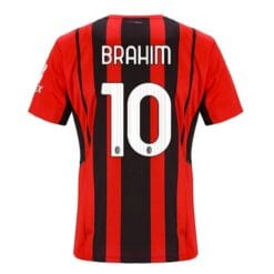 Maillot Football AC Milan Brahim 10 Domicile 2021-2022 - Manche Courte