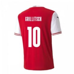 Maillots Autriche Grillitsch 10 Domicile 2021 - Manche Courte