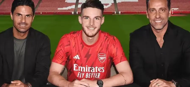 Declan Rice rejoint Arsenal