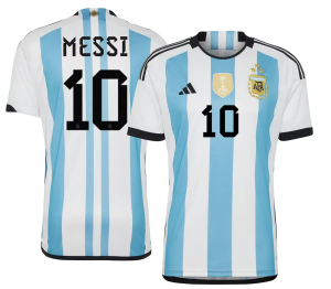 Maillots Argentine Messi 10 Domicile 2022 2023 – Manche Courte