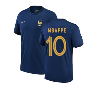 Maillots France Mbappé 10 Domicile 2022 2023 – Manche Courte